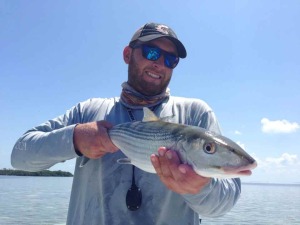 Capt. Kyle with a nice Key West bonefish 