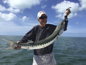Barracuda caught in the backcountry         